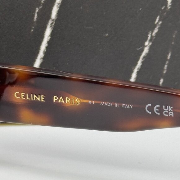 NEW CELINE CL50155F 053 GEOMETRIC HAVANA BROWN EYEGLASSES CELINE - Picture 10 of 11